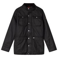 Joules Black Faux Wax Jacket 6 years