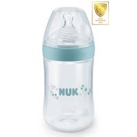 NUK NUK Natur Sense tåteflaske 260 ml Turkis, Smokk Stl. 2 Medium One Size