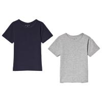 Minymo T-Shirt SS (2-Pack) Dark Navy 140 cm (9-10 år)