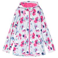 Joules Pink Floral and Blue Stripe Rubber Raincoat 4 years