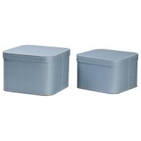 Bigso Box of Sweden Ludvig Nested Boxes 2-pack Dusty Blue One Size