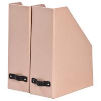 Bigso Box of Sweden William Magazine File 2-pack Flat Back Dusty Pink One Size
