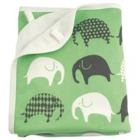 Littlephant Babyteppe, Elephant, Grønn/grå onesize