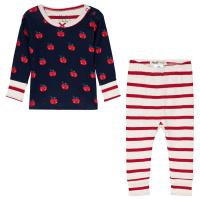 Hatley Smiling Apples Pyjamassett Marineblå/Rød 3-6 months