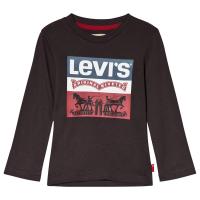 Levis Kids Authentic Langermet T-Shirt med Logo Grå 6 years