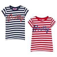 Max Collection 2-Pack Stripete T-shirt 110 cm