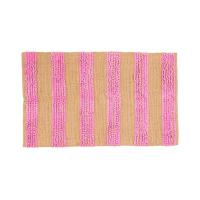 Rice Stripete Teppe Rosa One Size