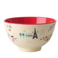 Rice Small Melamine Bowl with Paris Print One Size