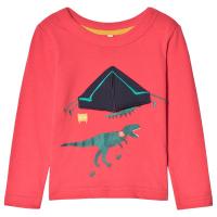Joules Red Chomp Dinosaur Tent Applique Long Sleeve Top 5 years