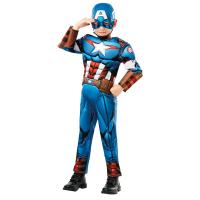 Marvel Super Heroes Deluxe Karnevalsdrakt Captain Amerika 3 - 4 years