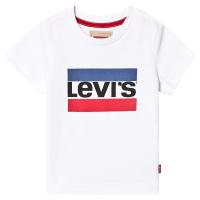 Levis Kids Hero t-skjorte i hvit med logo 8 years