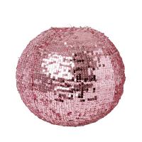 Rice Lampeskjerm med paljetter på 40 cm i rosa One Size