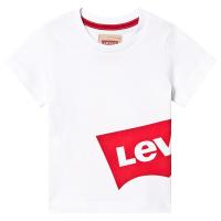 Levis Kids Batwing Side t-skjorte i hvit med logo 10 years