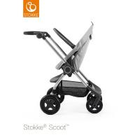 Stokke Stokke Stroller Scoot without canopy Grey Melange Leatherette Scoot Silver Stroller