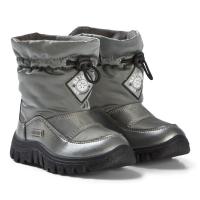 Naturino Varna Waterproof Suede Boots Bronze Patent 25 (UK 8)