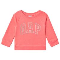 Gap T-skjorte i rosa med metallisk glitter og logo 3 år