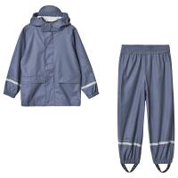 Hust&Claire Rainwear With Trousers Metal Blue 122 cm (6-7 år)