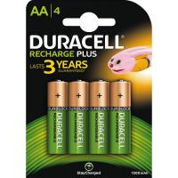 Duracell 4-Pack Recharge Plus AA Oppladbare batterier One Size
