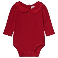 Gap Ribbet baby body i bærrød 6-12 mnd