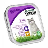 Yarrah Organic Cat Chicken & Turkey Paté Grain Free 16 x 100 g