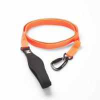 Feel Active Nylonkoppel med karbin och neoprenhandtag Orange 2x180 cm